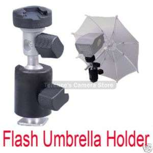 360° Flash Shoe Umbrella Holder Ball Head Light Stand  