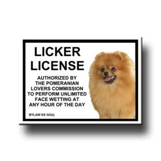   Licker License FRIDGE MAGNET FUNNY Dog STEEL CASED HQ  