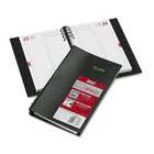 Rediform CoilPRO Daily Planner, Ruled 15 Minutes, 5 x 8, Black, 2012