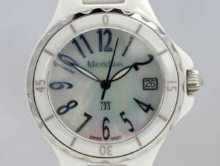 Ladies Meridian Ceramic Wristwatch Swiss Quartz NICE  