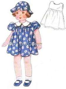 Vintage Doll Clothes Pattern 8507 18 ~ Shirley Temple, Patsy  