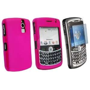  Hot Pink Hard Case For BlackBerry Curve 8330+LCD Cover 