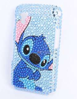 Blue monster rhinestone bling hard back case cover fits Samsung Galaxy 