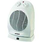 Optimus H 1382 Portable Oscillating Fan Heater With Thermostat