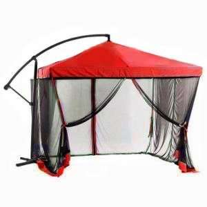   Ft Offset Square Patio Umbrella with Mosquito Netting Patio, Lawn
