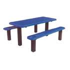 Ultra Play Systems Multi Piece Pedestal Diamond Picnic Table 8 Foot