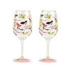   Lolita Love My Party Stiletto 16 Ounce Acrylic Wine Glasses, Set of 2