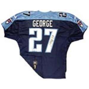  Eddie George Tennessee Titans Autographed Jersey Sports 