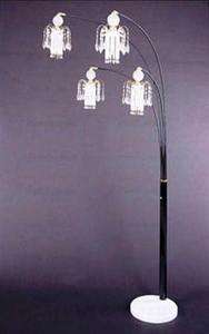 Chandelier Shades Floor Lamp Black By Coaster 1771N  