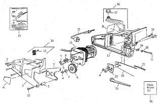 CRAFTSMAN Chain saw Replacement Parts  Model 35834180 