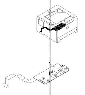 BROTHER Printer Frame r unit Parts  Model HL 5250DN 