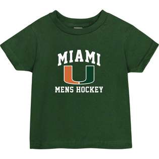 DRMS Apparel Miami Hurricanes Forest Green Toddler/Kids Mens Hockey 