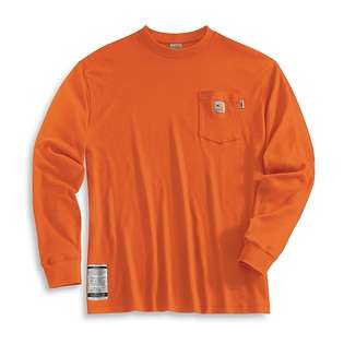 Carhartt Men’s Flame Resistant Long Sleeve T Shirt FRK294 at  