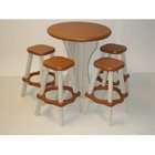 Confer Plastics Patio Bar Table   Redwood/Beige   36 High x 30 Round 