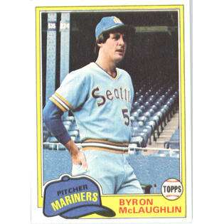 1981 Topps Baseball Card (NrMT Condition) #344 Byron McLaughlin 