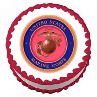 Marine Corp Emblem ~ Edible Image Icing Cake, Cupcake Topper ~ LOOK 