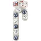   Collectibles Indianapolis Colts 8 Pack Bell Candy Cane Ornament Set