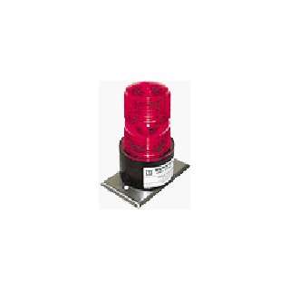   Single Flash Wall Plate Mount Strobe Red 12   80VDC