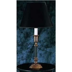  Classic Brass & Black Candle Table Lamp