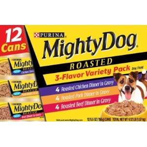  Purina Mighty Dog Canned Dog Food Roasted Variety Pack 5.5 