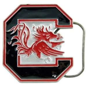  South Carolina Gamecocks Pewter Team Logo Belt Buckle 