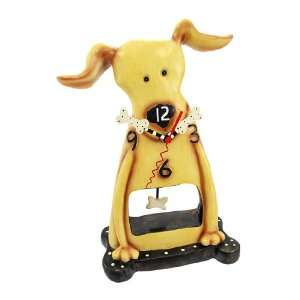  Allen Designs Puppy Dog Pendulum Mantel / Table Clock 