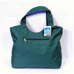  Waterproof Emerald Green Canvas Bag Zipper Closure 17 x 14 