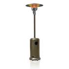 Garden Radiance Patio Heater w/ Wheels   GOLD HAMMERED