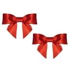 Image Bridal Cerise Red Bow Shoe Clips