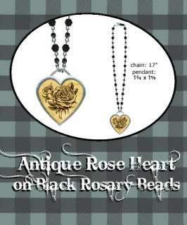 HANNAH AITCHISON Classic Hardware Rose Heart Necklace  