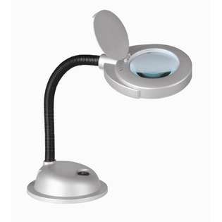   Source Baby Magnify Lite Gooseneck Desk Lamp in Silver 