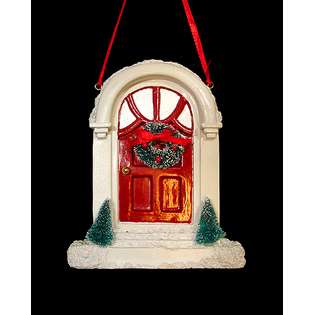   Adler Holiday Door With Wreath Christmas Ornament #W7111 