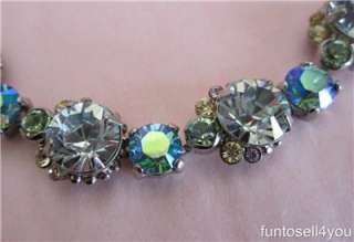 Sorrelli Blue Swarovski Crystal Bracelet NWT Blues Clear Pink 