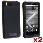   Two Silicone gel Case for Motorola Droid Xtreme / Droid X, Black