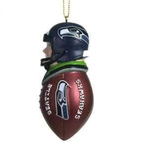  Pack of 8 Seattle Seahawks Caucasian Tackler Christmas 