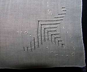 vintage hankie hanky handkerchief womens embroidered  