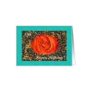 15th Birthday, Rose Butterflies and Turquoise Card