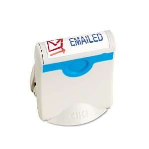 Clik  Premium Two Color Message Stamp, E MAILED, Pre Ink 