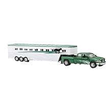 Fast Lane 132 Scale Die Cast Mighty Haulers   Green Truck with Horse 