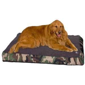  Natures Foundation Pet Bed Green Camouflag 36 x 24 x 5 