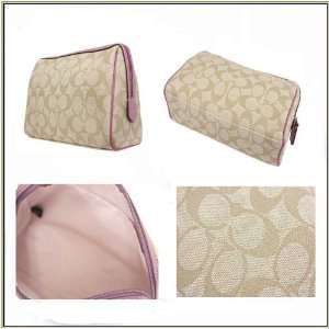 COACH Authentic Signature Medium PVC Cosmetic Case Bag 