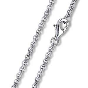 Stainless Steel Necklace with Cable Type Chain (2 mm Diameter Round 