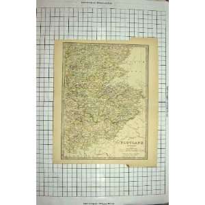  ANTIQUE MAP c1790 c1900 SCOTLAND FIRTH FORTH EDINBURGH 