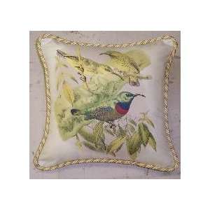  Twisted Corded Bird Pillow 16 X 16 