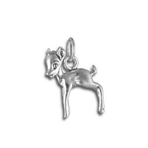  Sterling Silver Fawn Deer Bambi Charm