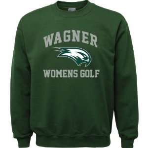  Wagner Seahawks Forest Green Womens Golf Arch Crewneck 