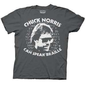 Chuck Norris T shirts Chuck Can Speak Braille  Sports 