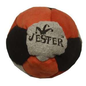  Jester Orange, Grey & Black 12 Panel Hacky Sack / Footbag 
