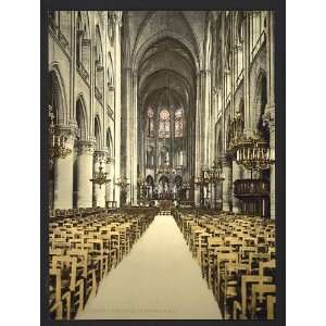  Notre Dame, interior, Paris, France,c1895