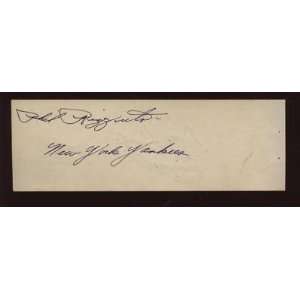 1940s/50s Phil Rizzuto Yankees Signed Cut B & E Holo   New Arrivals 